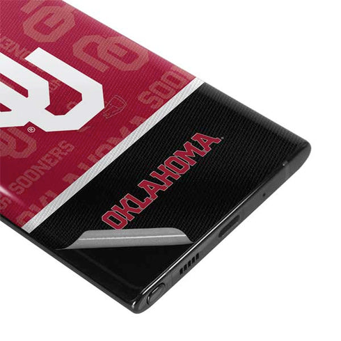 University of Oklahoma Split Jersey Galaxy Note 10 Skin
